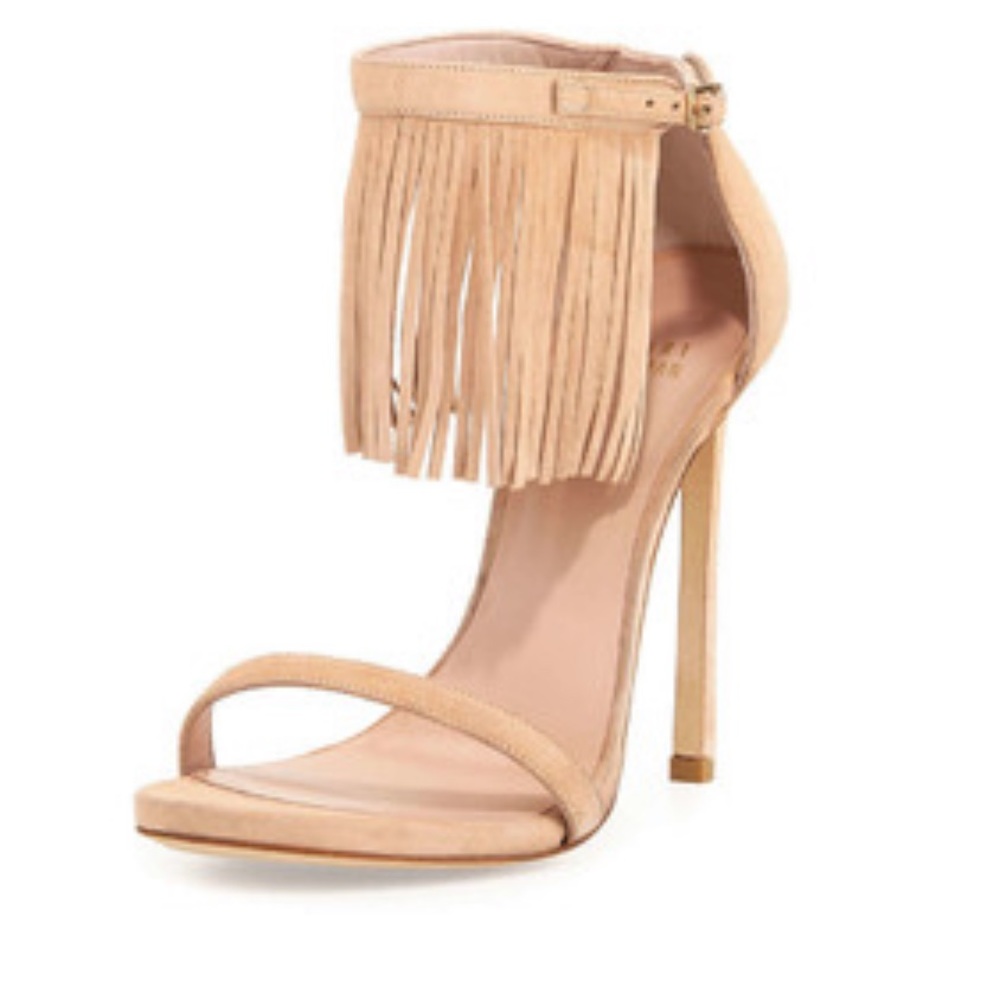 Lovefringe Suede Sandal Bisque